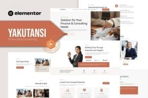 Yakutansi – Finance and Consulting Elementor Template Kit