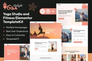 Yoga Delight – Yoga Studio & Fitness Elementor Template Kit