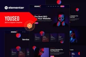 Youseo – SEO & Digital Creative Agency Elementor Template Kit