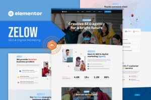 Zelow – SEO & Digital Marketing Agency Elementor Template Kit