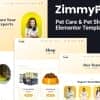 ZimmyPet – Pet Care & Store Elementor Template Kit