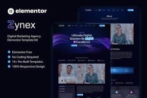 Zynex – Digital Marketing Agency Elementor Template Kit