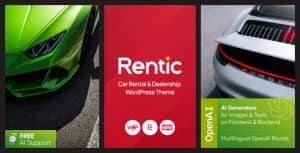 Rentic – Car Rental & Dealership WordPress Theme