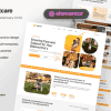 VetCare – Pet Care & Veterinary Elementor Template Kit for Animal Clinics