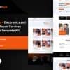 RepairHub – Electronics & Gadgets Repair Services Elementor Pro Template Kit