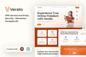Versilo – VPN Service & Proxy Security Elementor Template Kit
