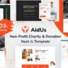AidUs – Charity Nonprofit Next Js Template