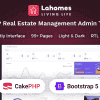 Lahomes – CakePHP Real Estate Management Admin & Dashboard Template
