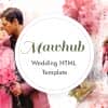 Mawhub – Wedding Invitation HTML5 Template