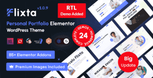 Flixta – Personal Portfolio WordPress Theme