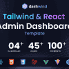 DashWind – React, Vue, Laravel & HTML Tailwind Admin Dashboard Template