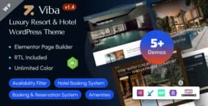 Viba – Luxury Resort & Hotel Elementor WordPress Theme