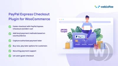 PayPal Express Checkout Plugin for WooCommerce By Webtoffee
