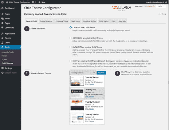 Child Theme Configurator Pro