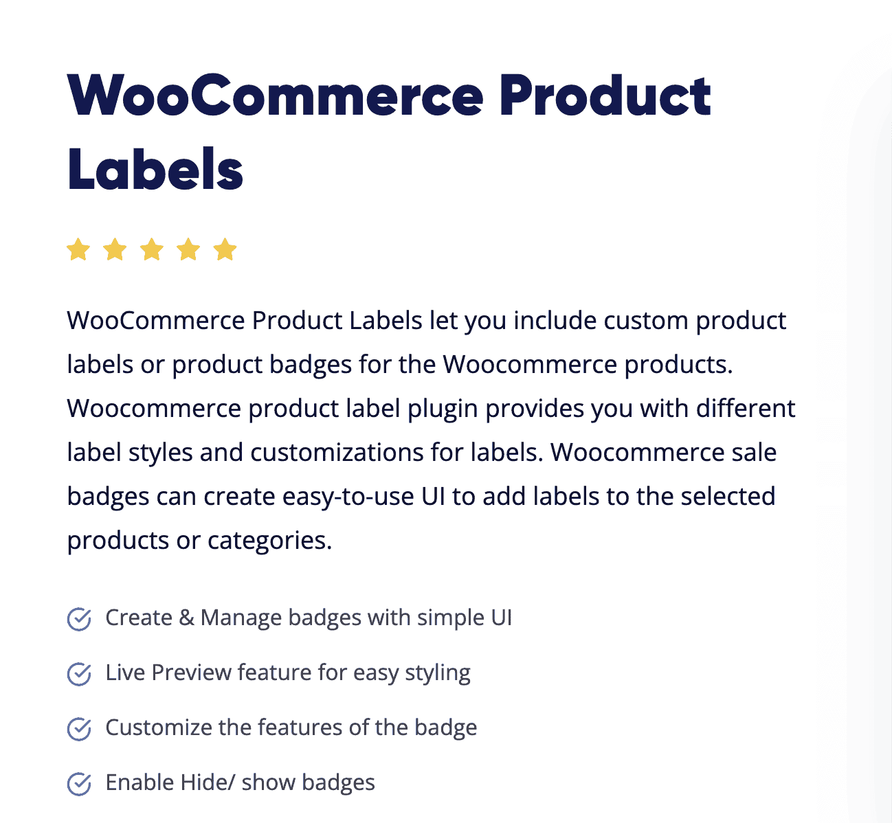 Woocommerce Product Labels By AcoWebs