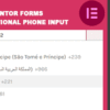 Telephone field for Elementor Forms Pro