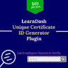 LearnDash Certificate Verification Unique ID Generator Plugin