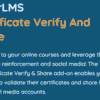 TutorLMS Certificate Verify And Share