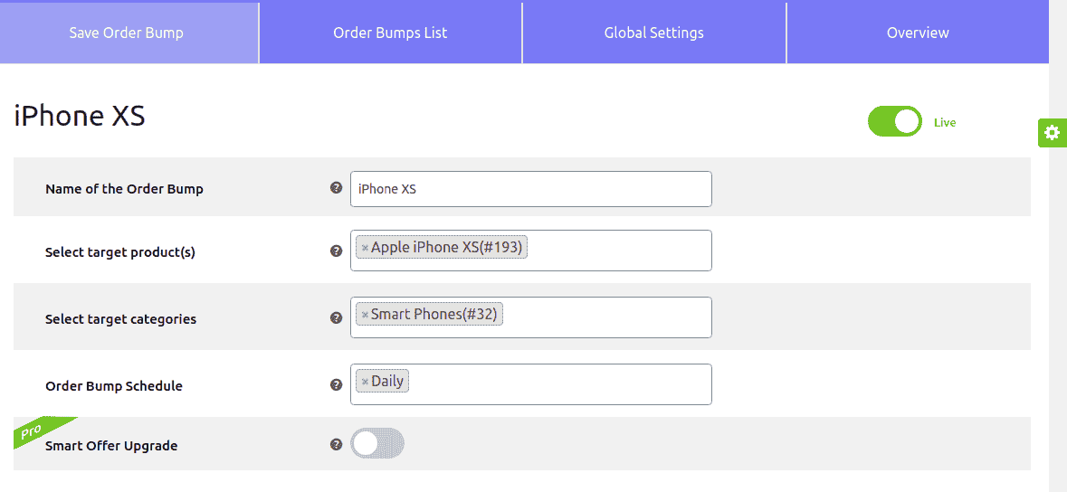 Upsell Order Bump Offer For Woocommerce Pro