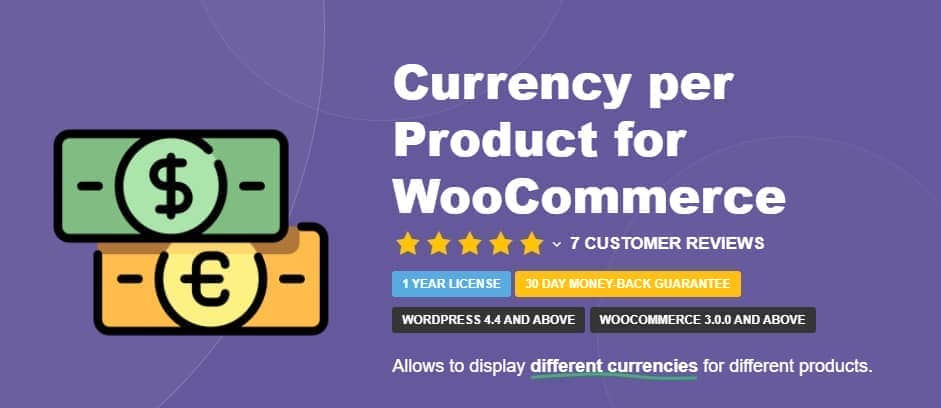 Currency per Product for WooCommerce By TycheSoftwares