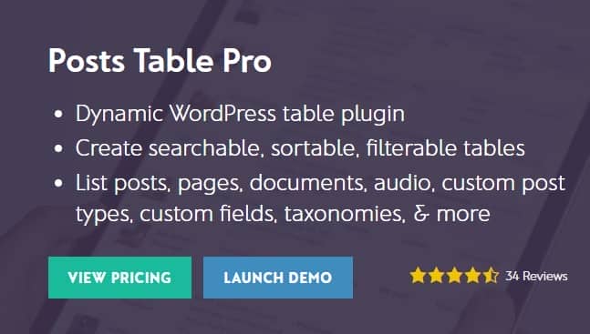 Barn2 Media Posts Table Pro