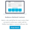 Kadence Related Content Plugin