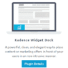 Kadence Widget Dock Plugin