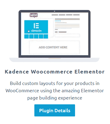 Kadence Woocommerce Elementor Pro Plugin