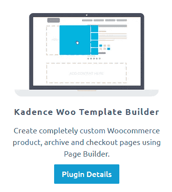 Kadence Woo SiteOrigin Builder Plugin