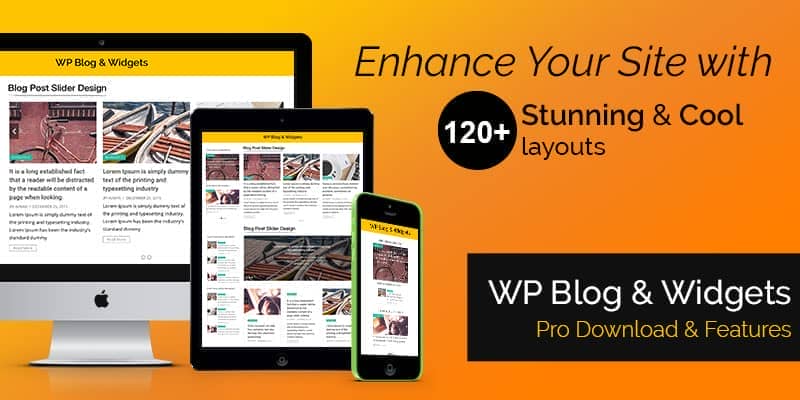 WP Blog and Widgets Pro By WpOnlineSupport