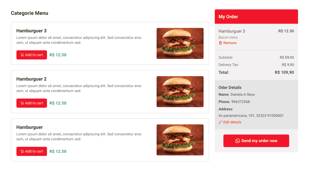 My Delivery WordPress Plugin