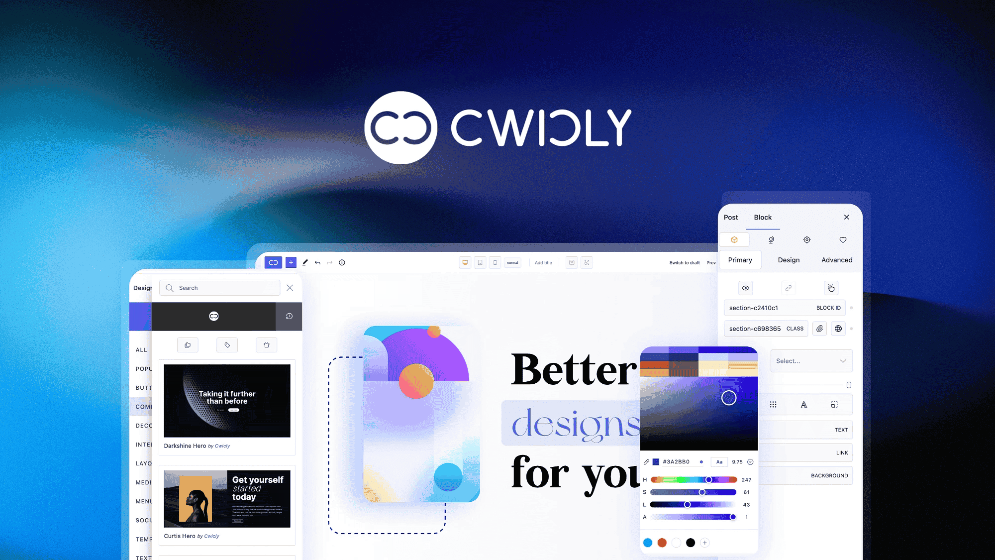 Cwicly Builder + Theme Untouched