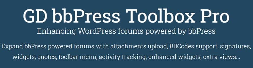 GD bbPress Toolbox Pro