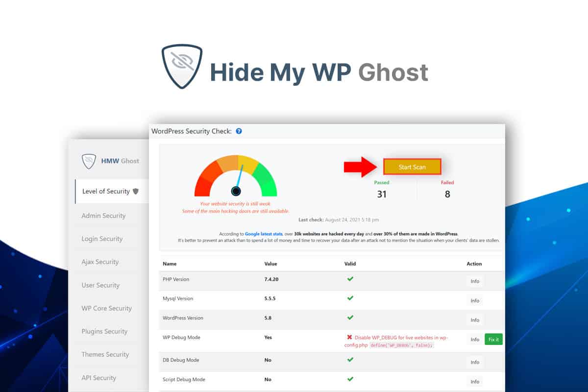 Hide My WP Ghost – WP Security Plugin