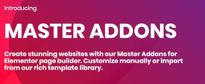 Master Addons Pro for Elementor – Forefront Elements for Elementor