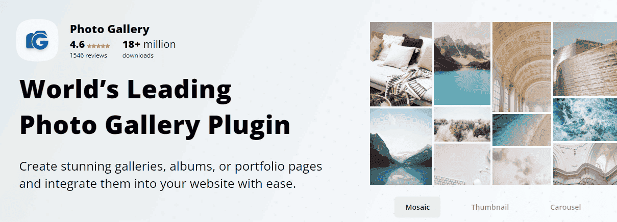 Photo Gallery Pro by 10Web