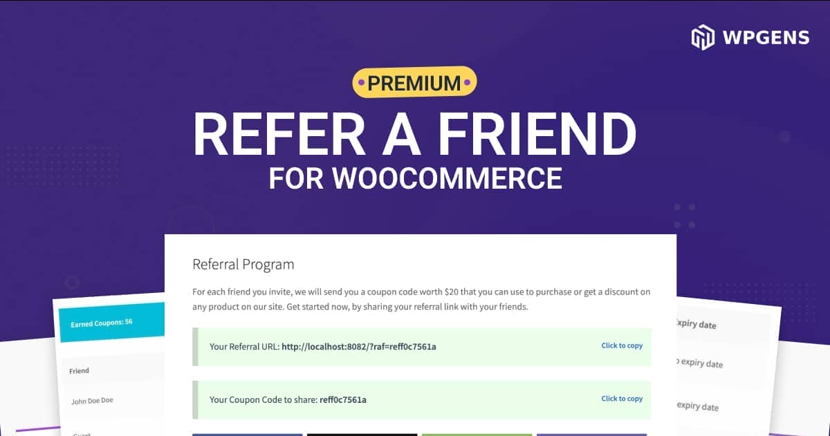 Refer a Friend for WooCommerce Premium By WPGens
