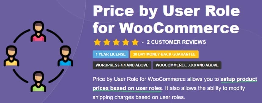 Price based on User Role for WooCommerce Pro by Tyche Softwares