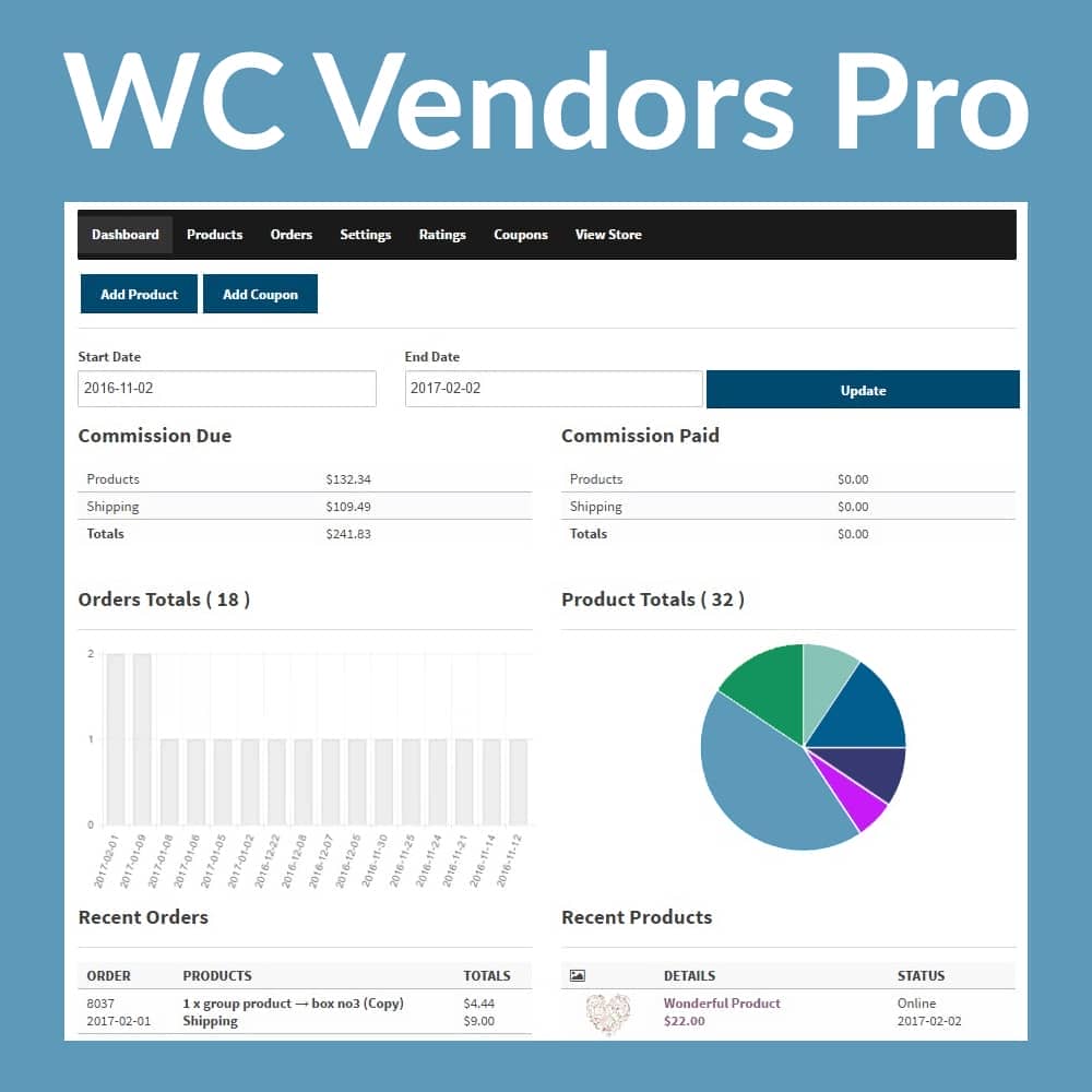 WC Vendors Pro – Marketplace Plugin for WordPress
