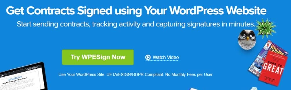 WP E-Signature – Get Contracts Signed using Your WordPress Website