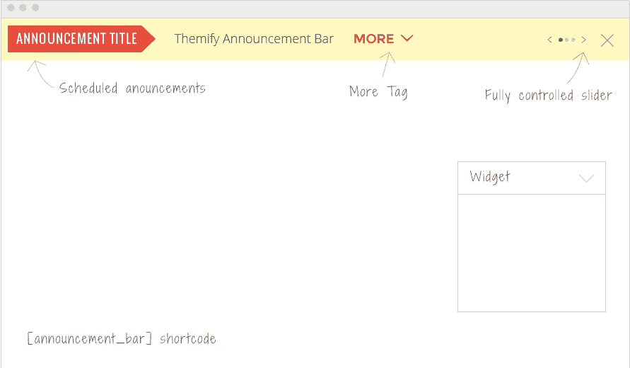 Themify Announcement Bar