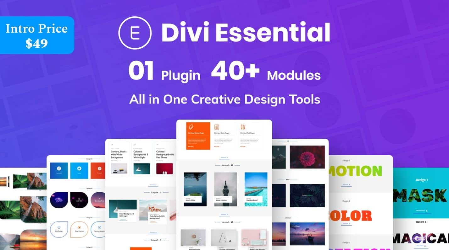 Divi Essential – Divi Extension For Next Label Modules.