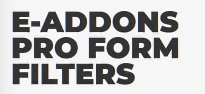 e-ProForm Filters – e-Addons for Elementor