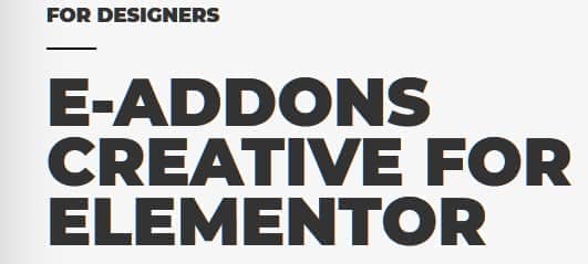 e-Creative – e-Addons for Elementor