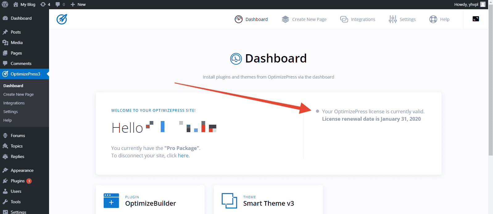 OptimizePress Dashboard Plugin