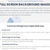 Full Screen Background Images Pro – by Amplify Plugins
