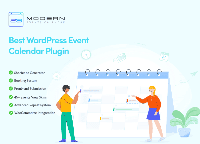 Modern Events Calendar + ADDONS – Responsive Event Scheduler & Booking For WordPress