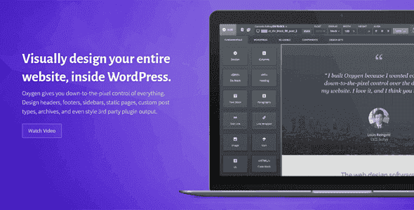 Oxygen Builder Ultimate Package – Ultimate Visual Site Builder for WordPress & WooCommerce