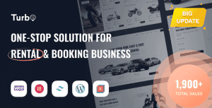 Turbo – Multipurpose WooCommerce Rental & Booking Theme
