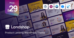 Landshop – Product Landing WordPress Theme
